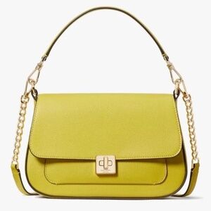 Brand New Kate Spade Phoebe Leather Lime Color Crossbody Bag